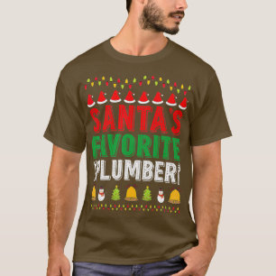 Santas Lieblingsklempner Weihnachtsbaumanhänger Xm T-Shirt