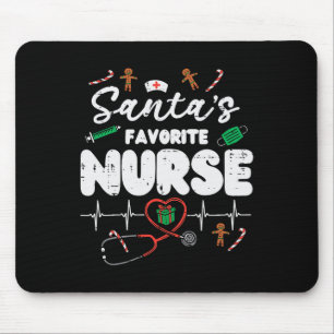 Santas Lieblingskrankenschwester Weihnachten Xmas Mousepad