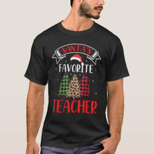 Santa's Lieblingslehrer beleuchtet Weihnachtsmann T-Shirt