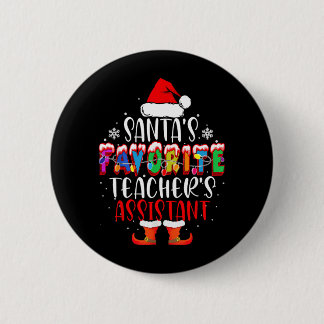 Santas Lieblingslehrer Instant Lustiger Weihnachte Button