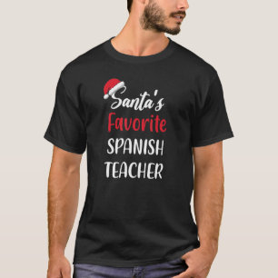 Santas Lieblingslehrer Spanisch Weihnachten T-Shirt