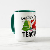 Santas Lieblingslehrer Tasse (Vorderseite Links)