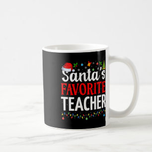 Santa's Lieblingslehrer Xmas Lustiges Weihnachten Kaffeetasse