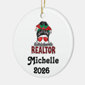 Santa's Lieblingsmakler Keramik Ornament (Links)