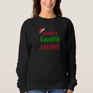Santas Lieblingsorganist   Orgel Weihnachts-Pyjama Sweatshirt