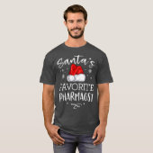Santas Lieblingspharmaker Pajama Weihnachtsgeschen T-Shirt (Vorne ganz)