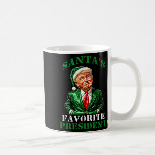 Santas Lieblingspräsident Lustiger Santa Trump 202 Kaffeetasse