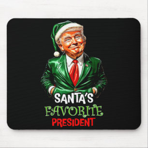 Santas Lieblingspräsident Lustiger Santa Trump 202 Mousepad
