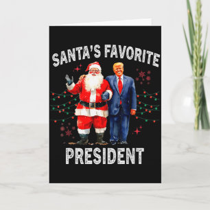 Santas Lieblingspräsident Lustiger Trump Karte