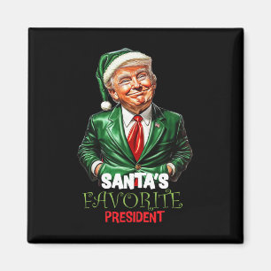 Santas Lieblingspräsident Lustiger Trump  Magnet