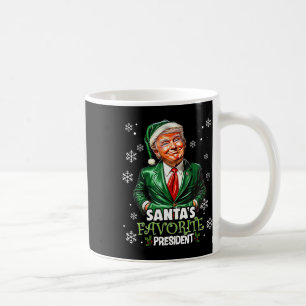 Santa's Lieblingspräsident Lustiger Trump Weihnach Kaffeetasse