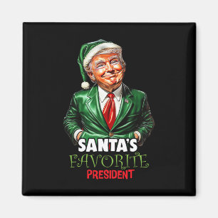 Santas Lieblingspräsident lustiger Trump Weihnacht Magnet
