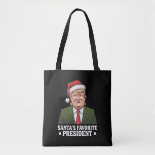 Santas Lieblingspräsident lustiger Trump Weihnacht Tasche