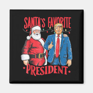 Santas Lieblingspräsident Santa Trump Tanz Chris Magnet