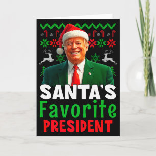 Santas Lieblingspräsident Santa Trump Xmas Christm Karte