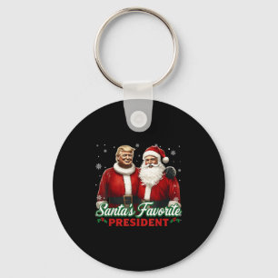 Santas Lieblingspräsident Weihnachten Süß Trump Ho Schlüsselanhänger