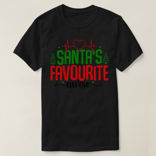 Santas Lieblingsschulschwester 2 T-Shirt (Design vorne)