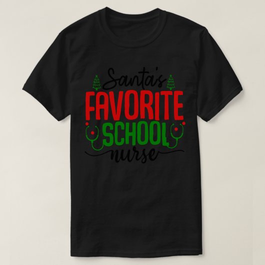 Santas Lieblingsschulschwester 3 T-Shirt (Design vorne)