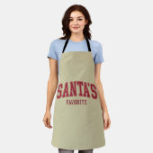 Santas Lieblingsweihnachtsgeschenk Funny Festivals Schürze (Getragen)