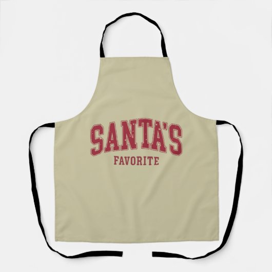 Santas Lieblingsweihnachtsgeschenk Funny Festivals Schürze (Vorderseite)