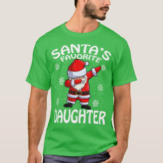 Santas Lieblingsweihnachtstochter T-Shirt