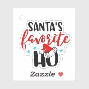 Santas Lieblingswitz Weihnachten Xmas Aufkleber