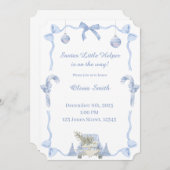 Santas Little Helper Baby Shower Einladung (Vorne/Hinten)