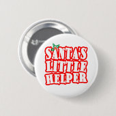 Santas Little Helper Button (Vorne & Hinten)