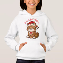 Santa's Little Helper Cat Christmas Sweatshirt