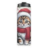 Santa's Little Helper Cat Thermosbecher (Vorderseite)