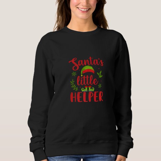 Santa's Little Helper  Christmas Time  Merry Chris Sweatshirt (Vorderseite)