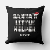 Santa's little helper Personalized Kissen (Vorderseite)