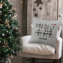 Santa's little helper Personalized  Kissen