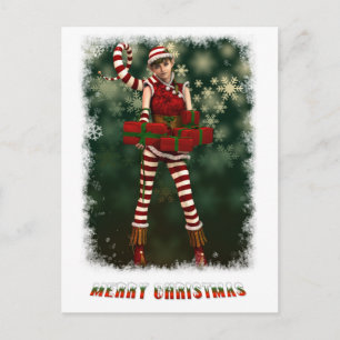 Santas Little Helper Sophie Feiertagspostkarte