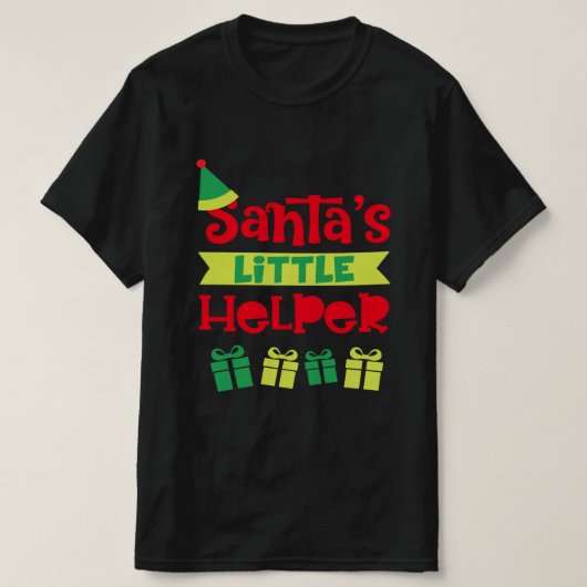 Santas Little Helper Weihnachtsgeschenk Ideen T-Shirt (Design vorne)