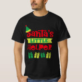Santas Little Helper Weihnachtsgeschenk Ideen T-Shirt (Vorderseite)