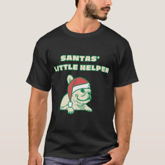 SANTAS' LITTLE HELPER Weihnachtshund  T-Shirt