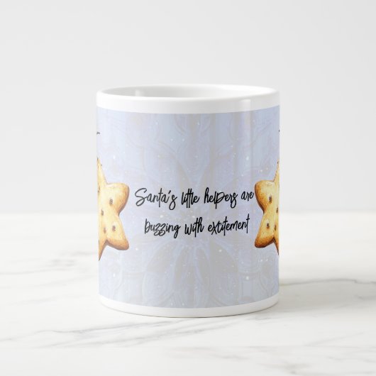 Santa's Little Helpers Are Buzzing With Excitement Jumbo-Tasse (Vorderseite)