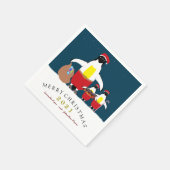 Santa's Little Helpers Napkin Serviette (Ecke)