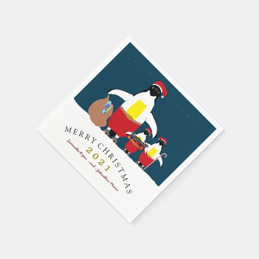 Santa's Little Helpers Napkin Serviette (Ecke)