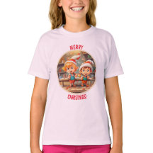 Santa's Little Helpers T - Shirt zum Feierlichen S