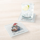 Santa's Little Hippo, Brauch Glasuntersetzer (Schrägansicht)