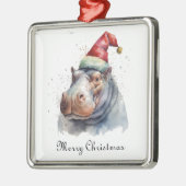Santa's Little Hippo, Brauch Ornament Aus Metall (Links)