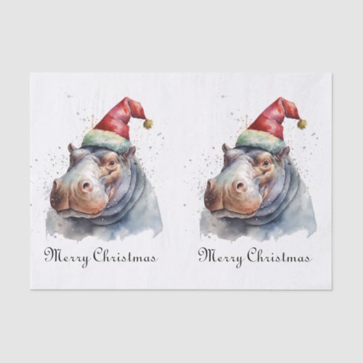 Santa's Little Hippo, Brauch Seidenpapier (Vorderseite)