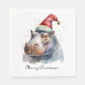 Santa's Little Hippo, Brauch Serviette (Vorderseite)