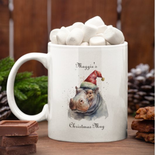 Santa's Little Hippo, Brauch Zweifarbige Tasse