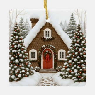 Santas Lodge Keramikornament