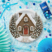 Santas Lodge Pappteller (Party)