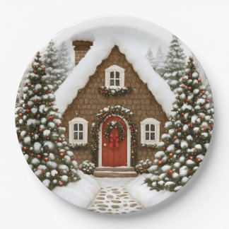Santas Lodge Pappteller