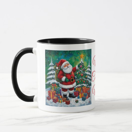 Santas magischer Weihnachtsbecher Tasse (Links)